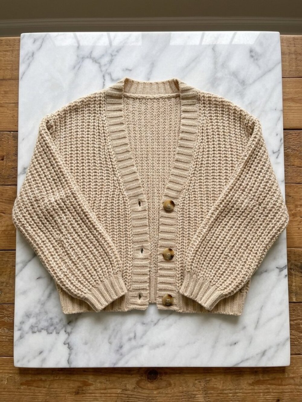 Women's Chunky Knit Open Front Cardigan Sweater Fall